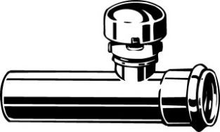 Viega sifonbeluchter recht 32MM 125MM chroom 115524